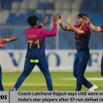 Coach Lalchand Rajput says UAE were overwhelmed by India’s star players after 57-run defeat in 2025 Asia Cup